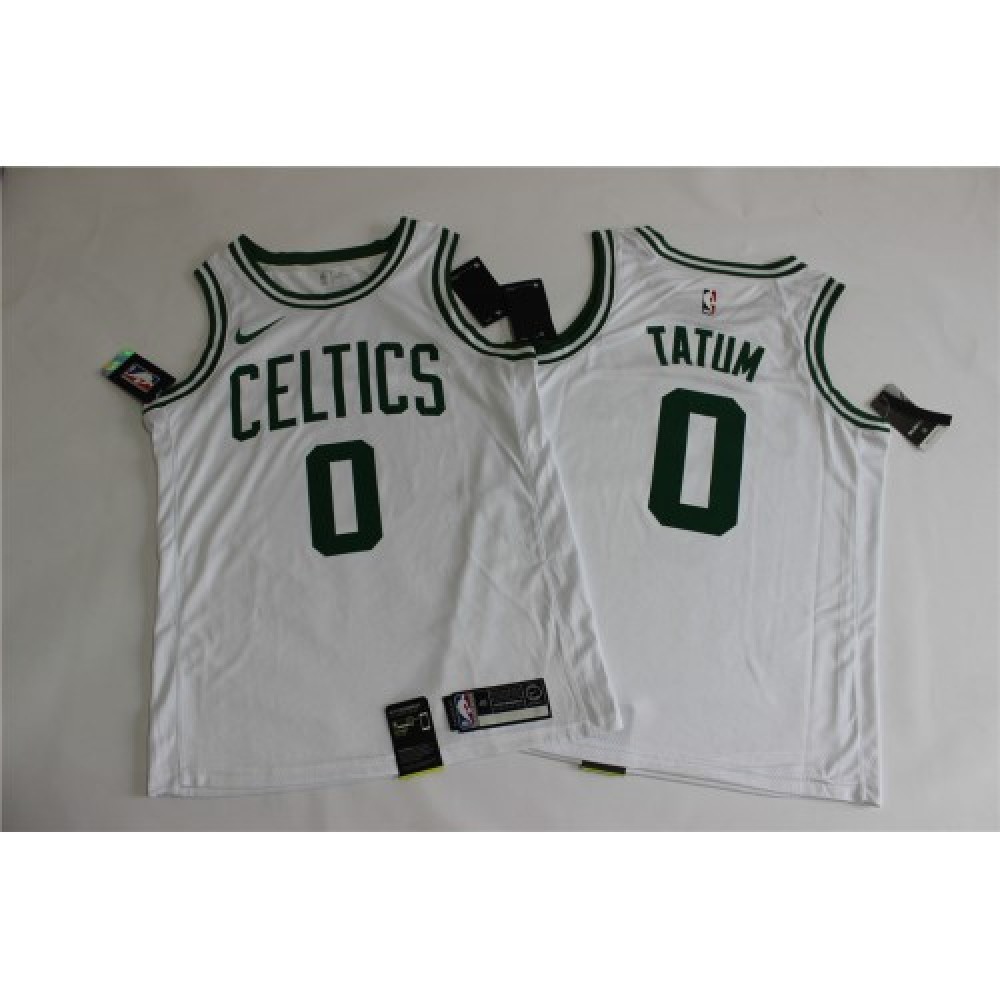 Men's Boston Celtics Jayson Tatum #0 White Swingman Jersey - Icon Edition-Pro Kit Vault | Brand New 26/27 Sports Jerseys